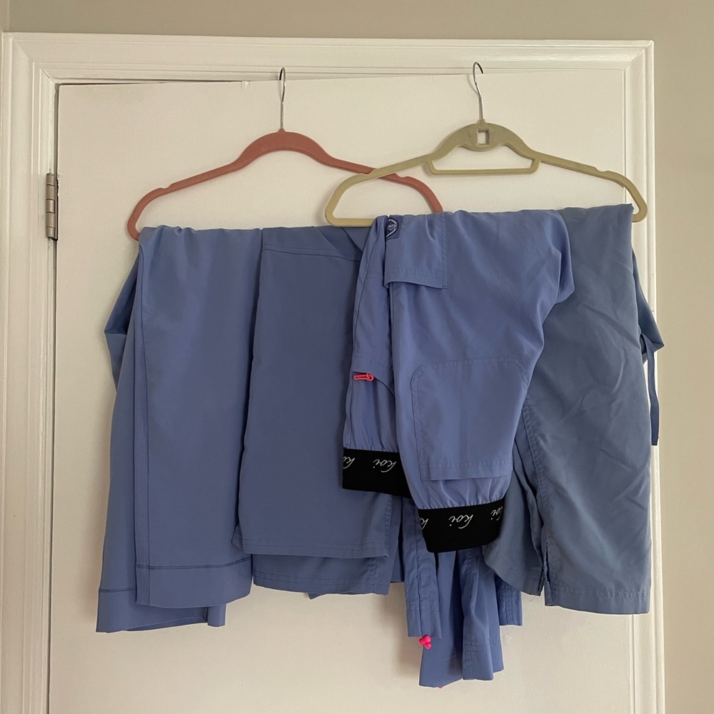 Bundle of 4 Ceil Blue Scrub Pants XS
